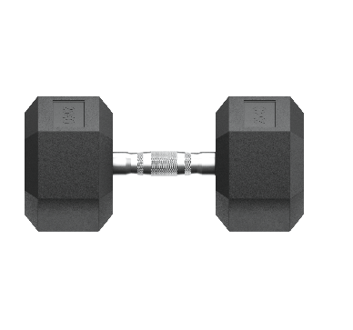 Гантель гексагональная UNIX Fit обрезиненная 25 кг / шт. - 6